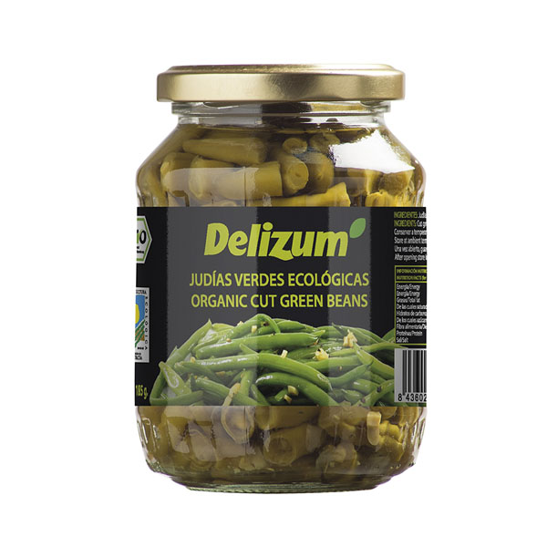 Judías Verdes Ecológicas Delizum en tarro de cristal